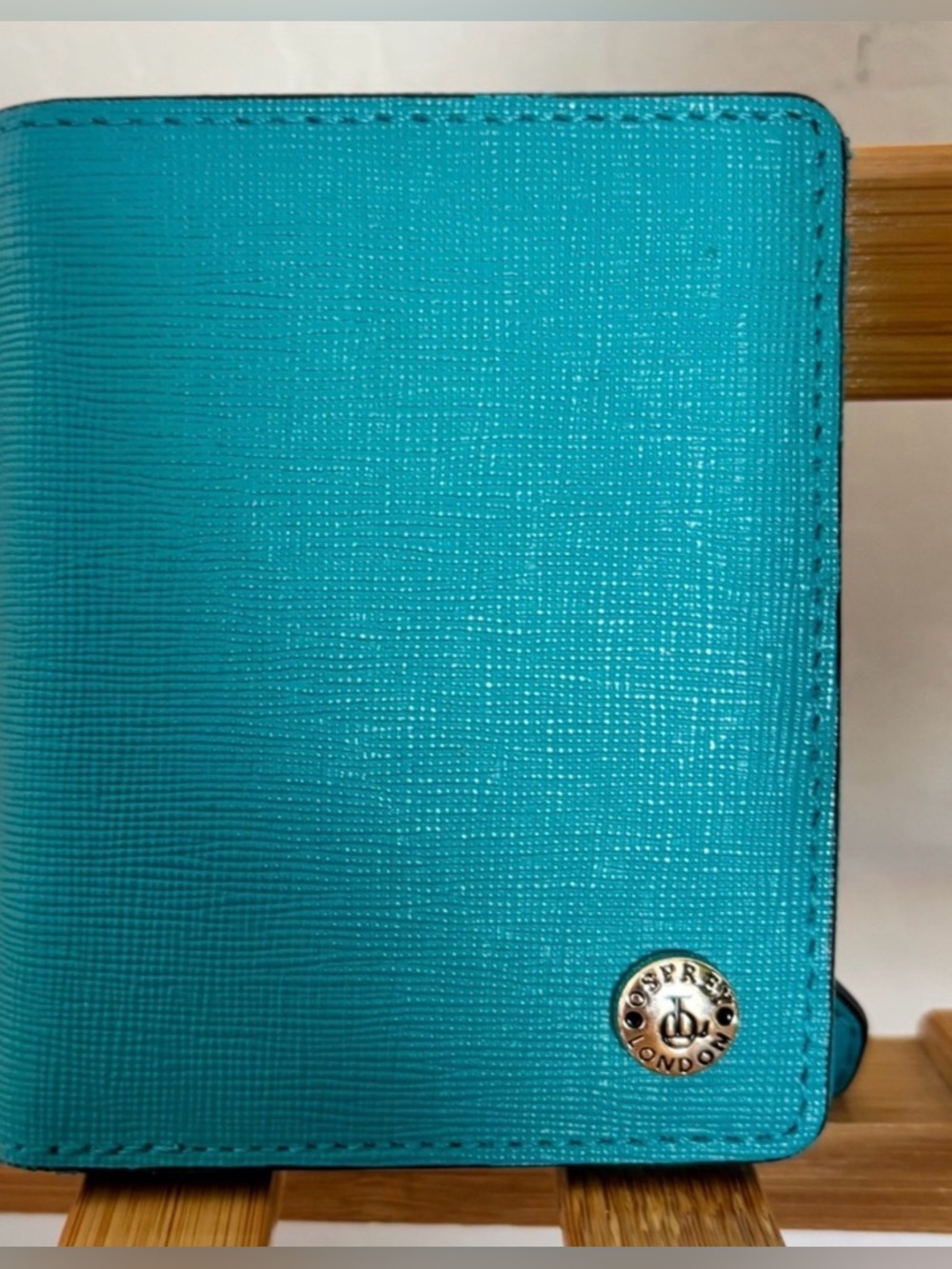 Osprey London Turquoise Leather Wallet